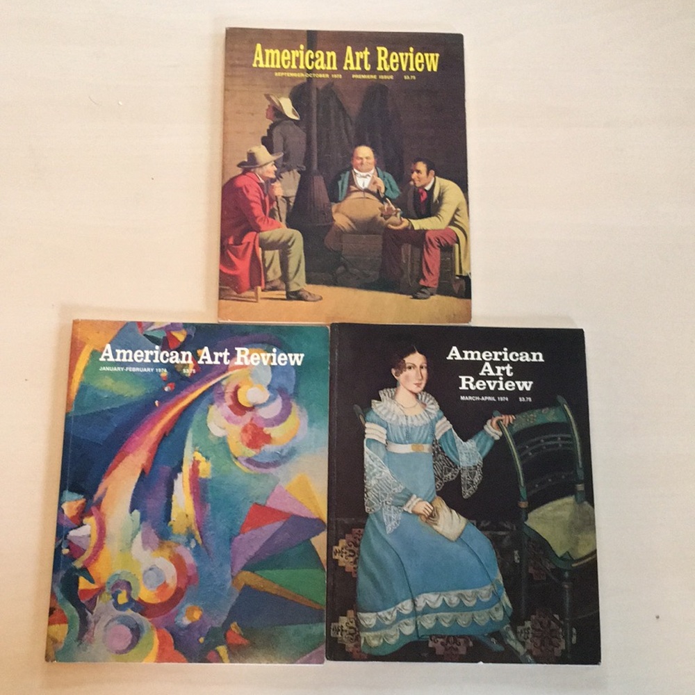American Art Review Magazines Journals 3 Issues 1973-74 premier